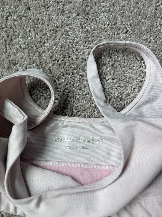 Outdoor Voices Light Pink Scoop Bralette - Picture 2 of 3